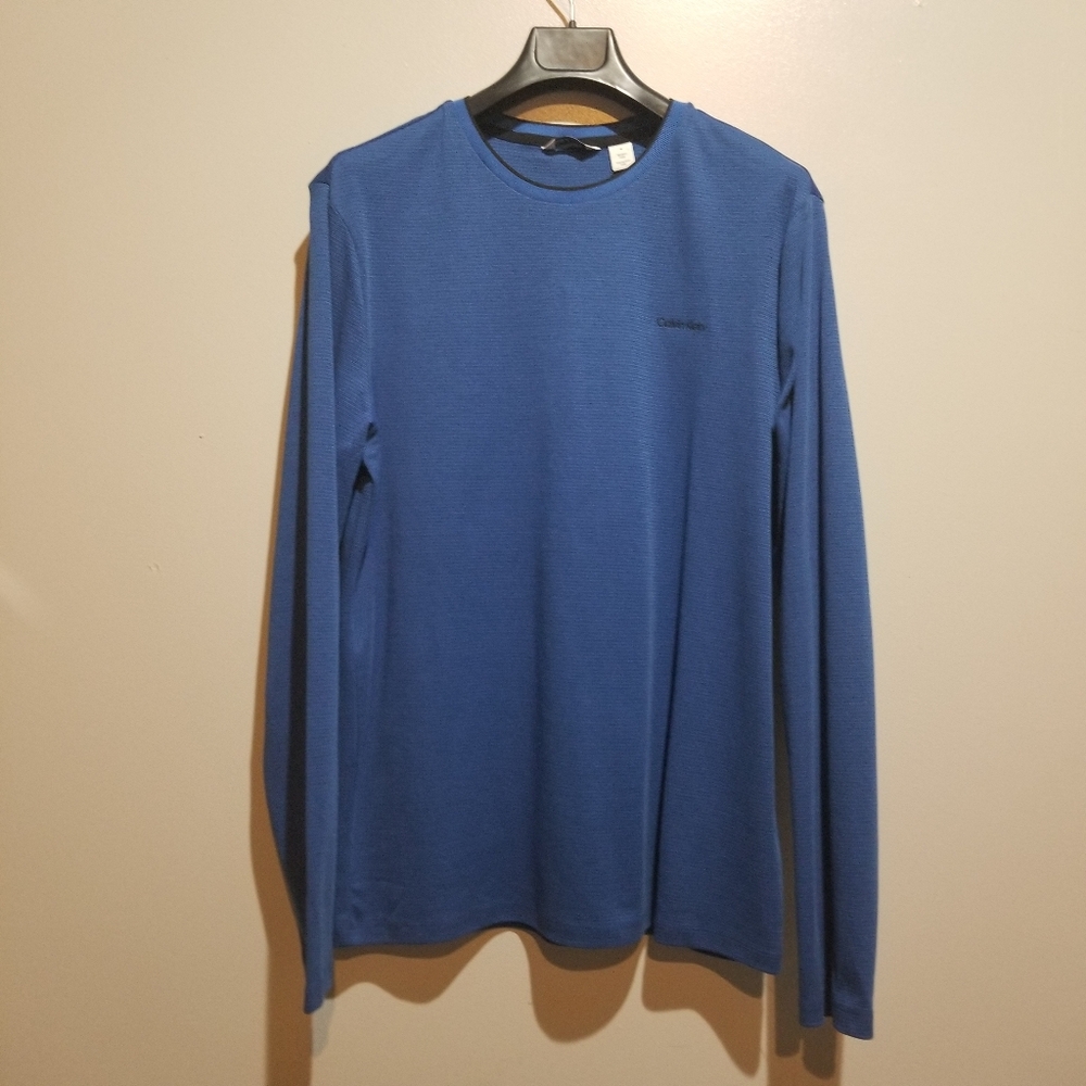 NWT Calvin Klein Refined Knit Sweater Tee sz Medium